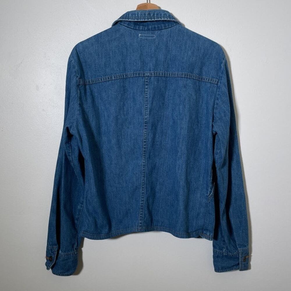 Vtg 1970's WRANGLER Blue Denim Quilt Jacket / Sz M / Button Up LUCCA MONNIE Boho - Picture 2 of 13